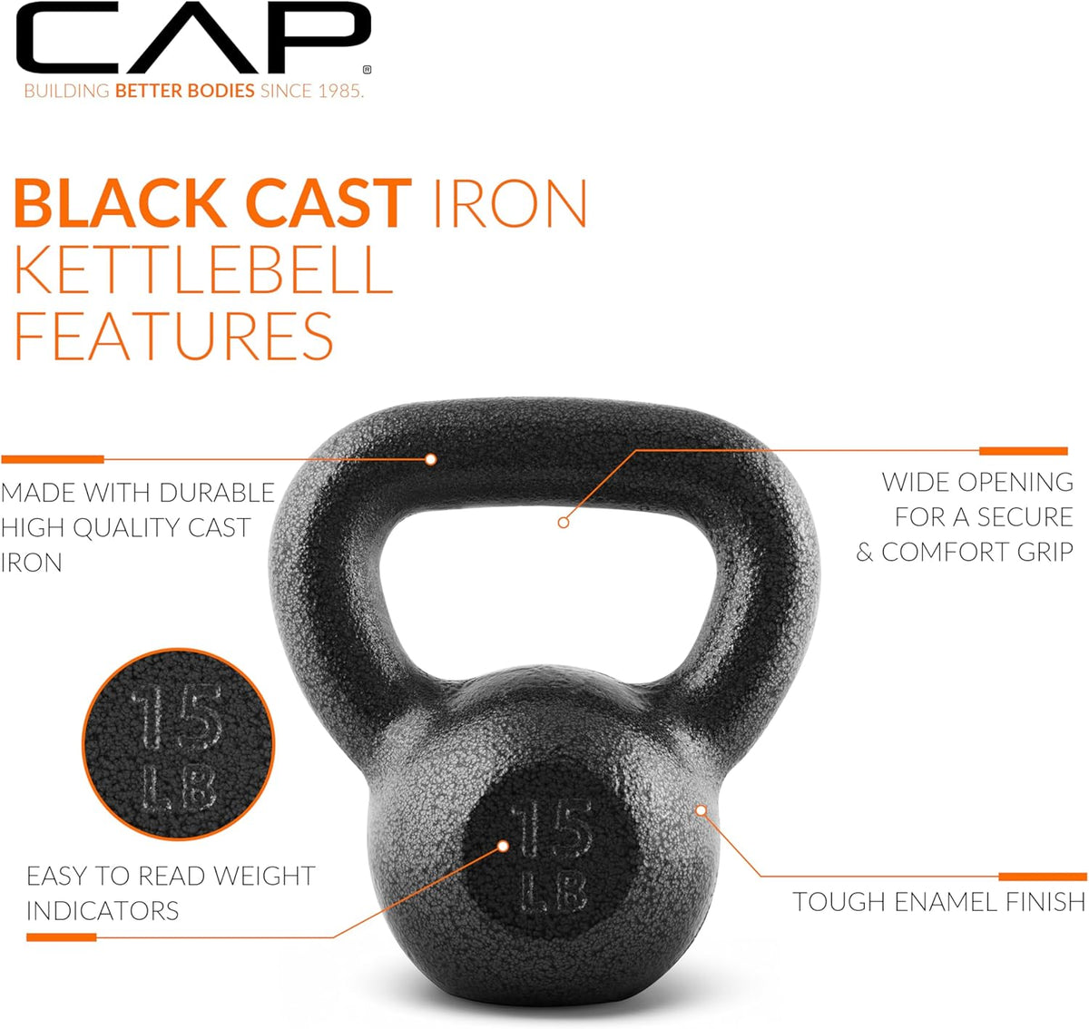 CAP Barbell Cast Iron Kettlebells