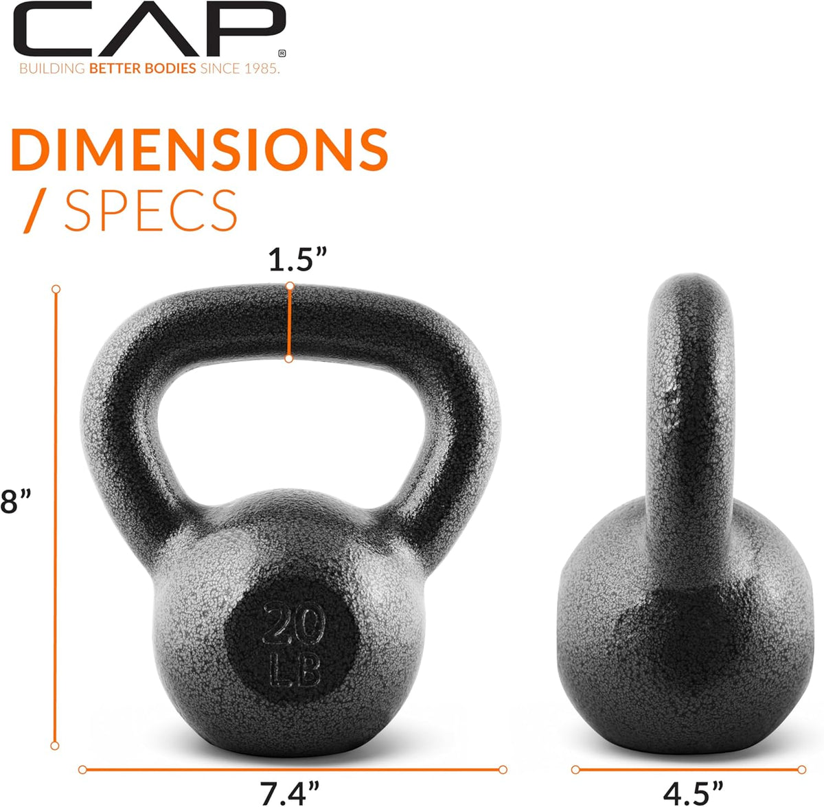 CAP Barbell Cast Iron Kettlebells