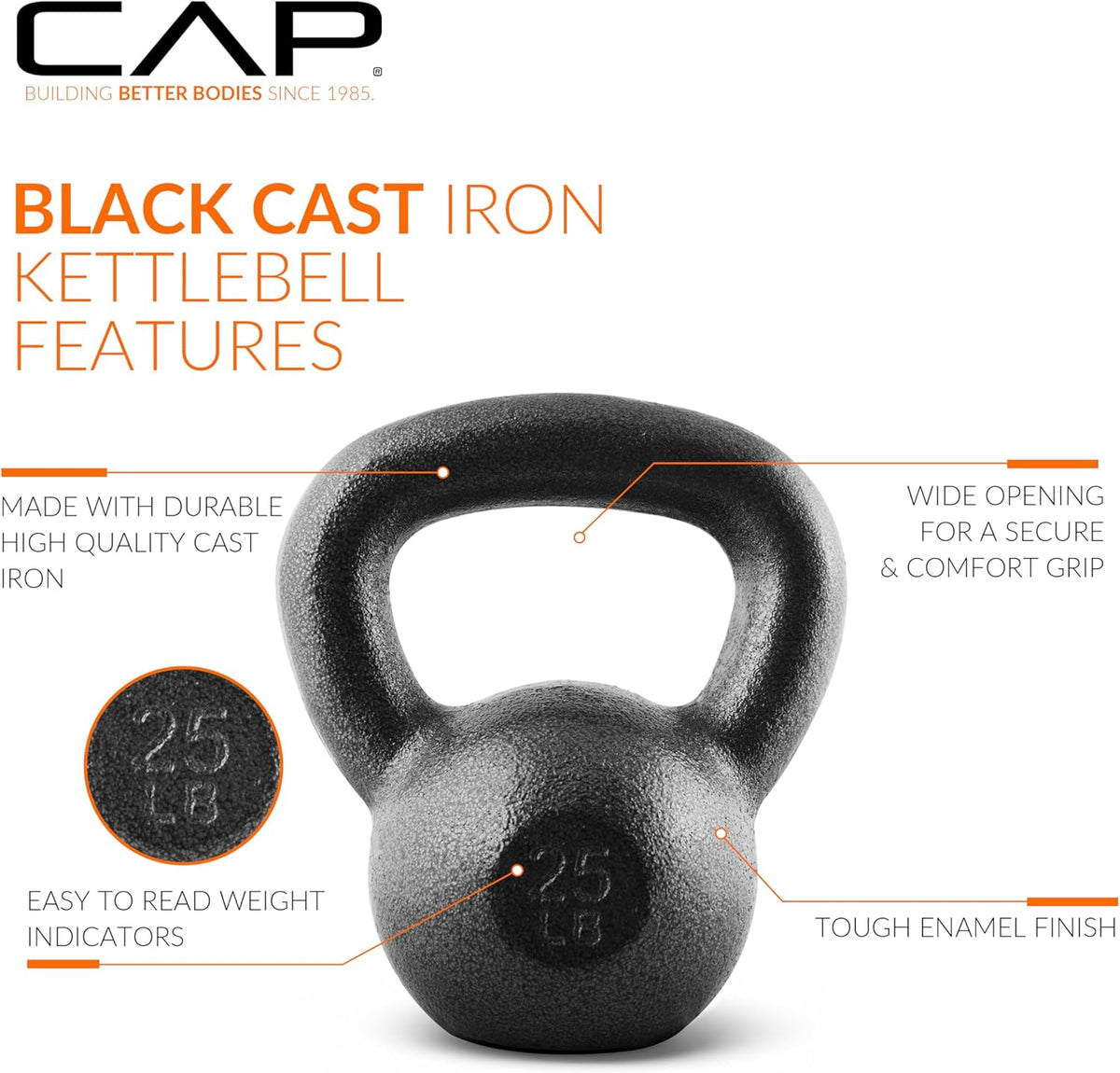 CAP Barbell Cast Iron Kettlebells