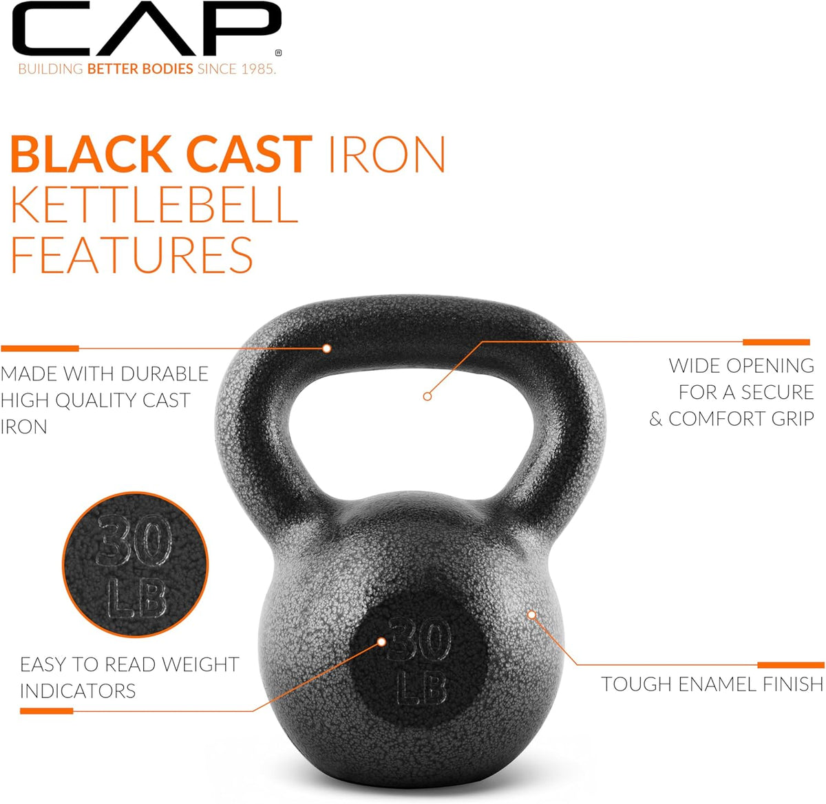 CAP Barbell Cast Iron Kettlebells