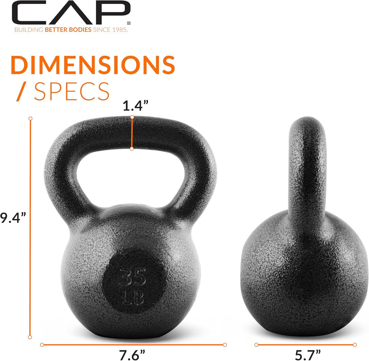 CAP Barbell Cast Iron Kettlebells