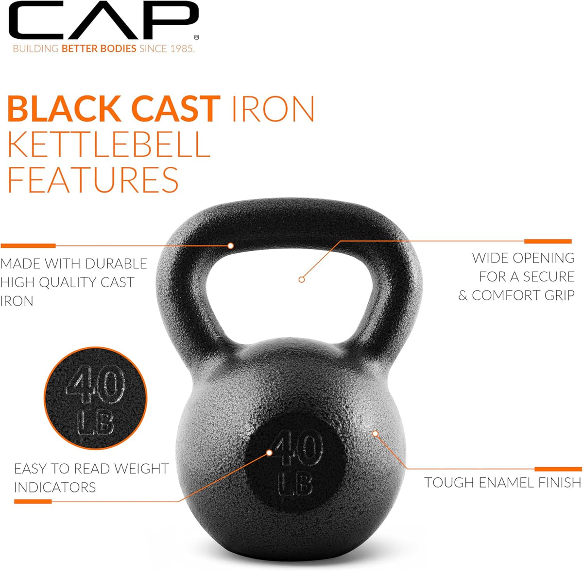 CAP Barbell Cast Iron Kettlebells