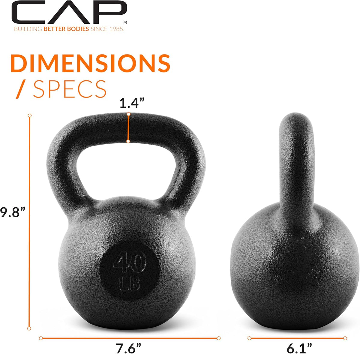 CAP Barbell Cast Iron Kettlebells