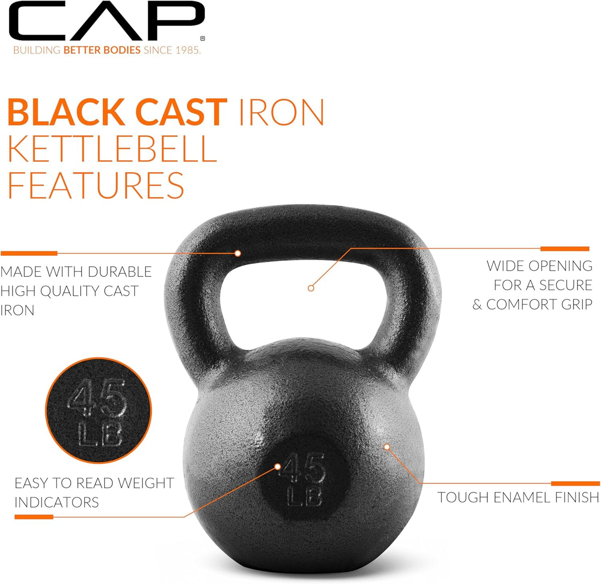 CAP Barbell Cast Iron Kettlebells