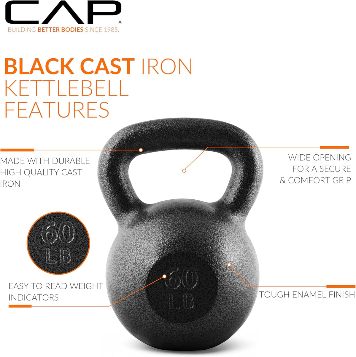CAP Barbell Cast Iron Kettlebells