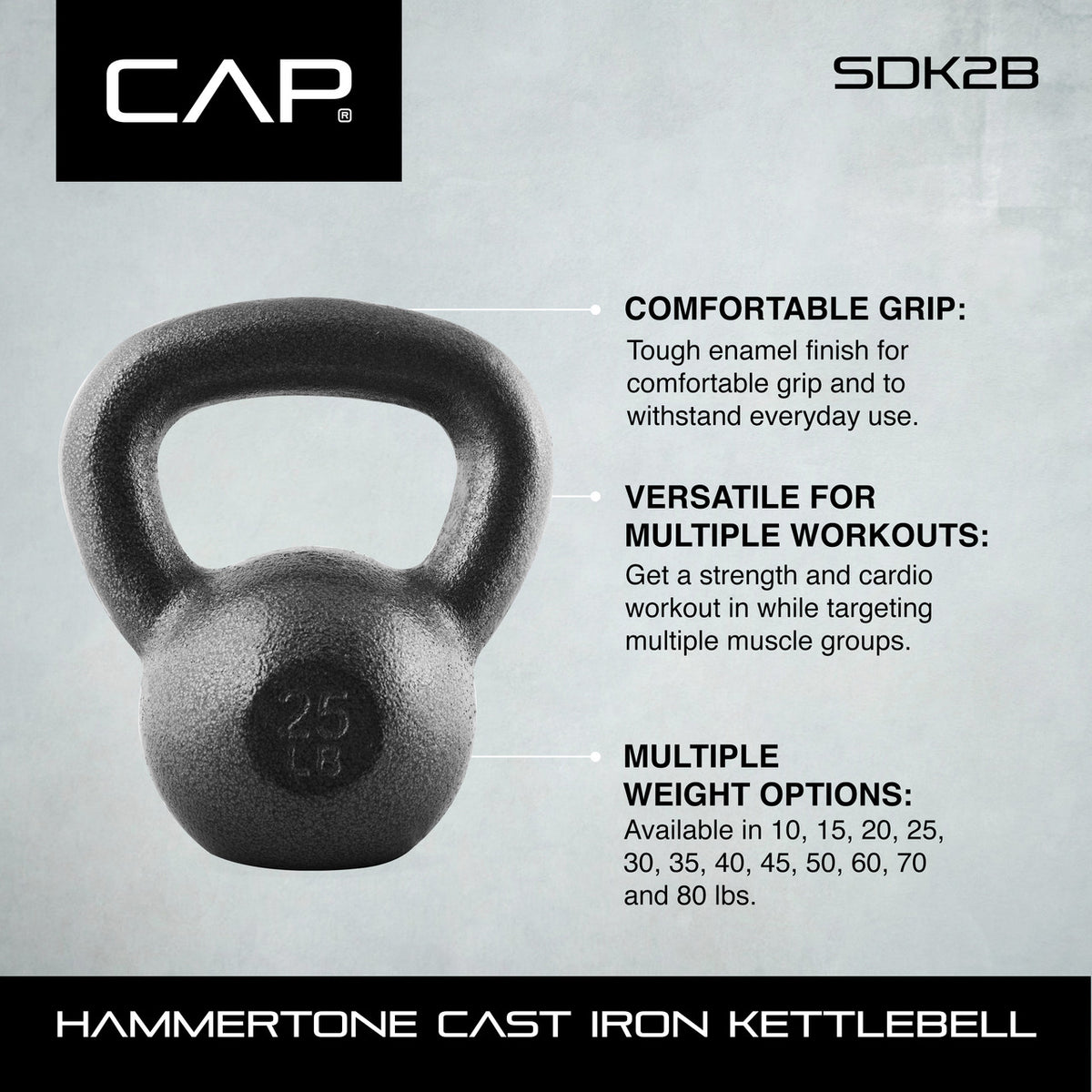 CAP Barbell Cast Iron Kettlebells