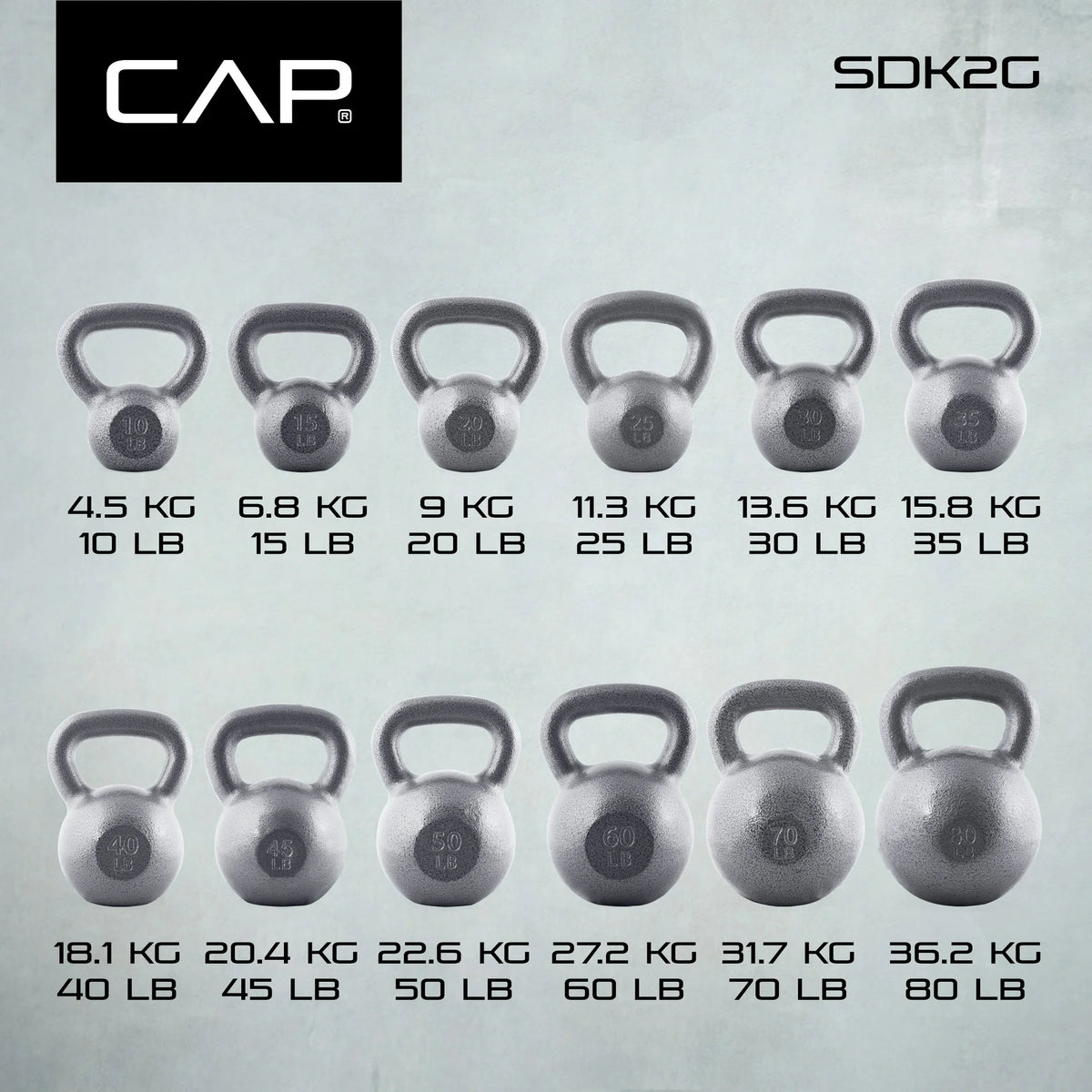 CAP Barbell Cast Iron Kettlebells