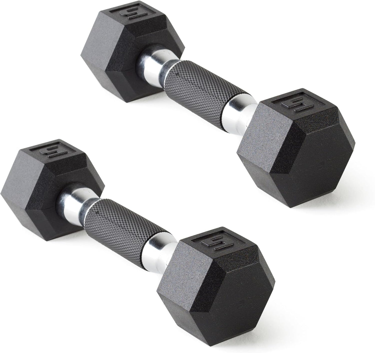 CAP Barbell Rubber Hex Dumbbells