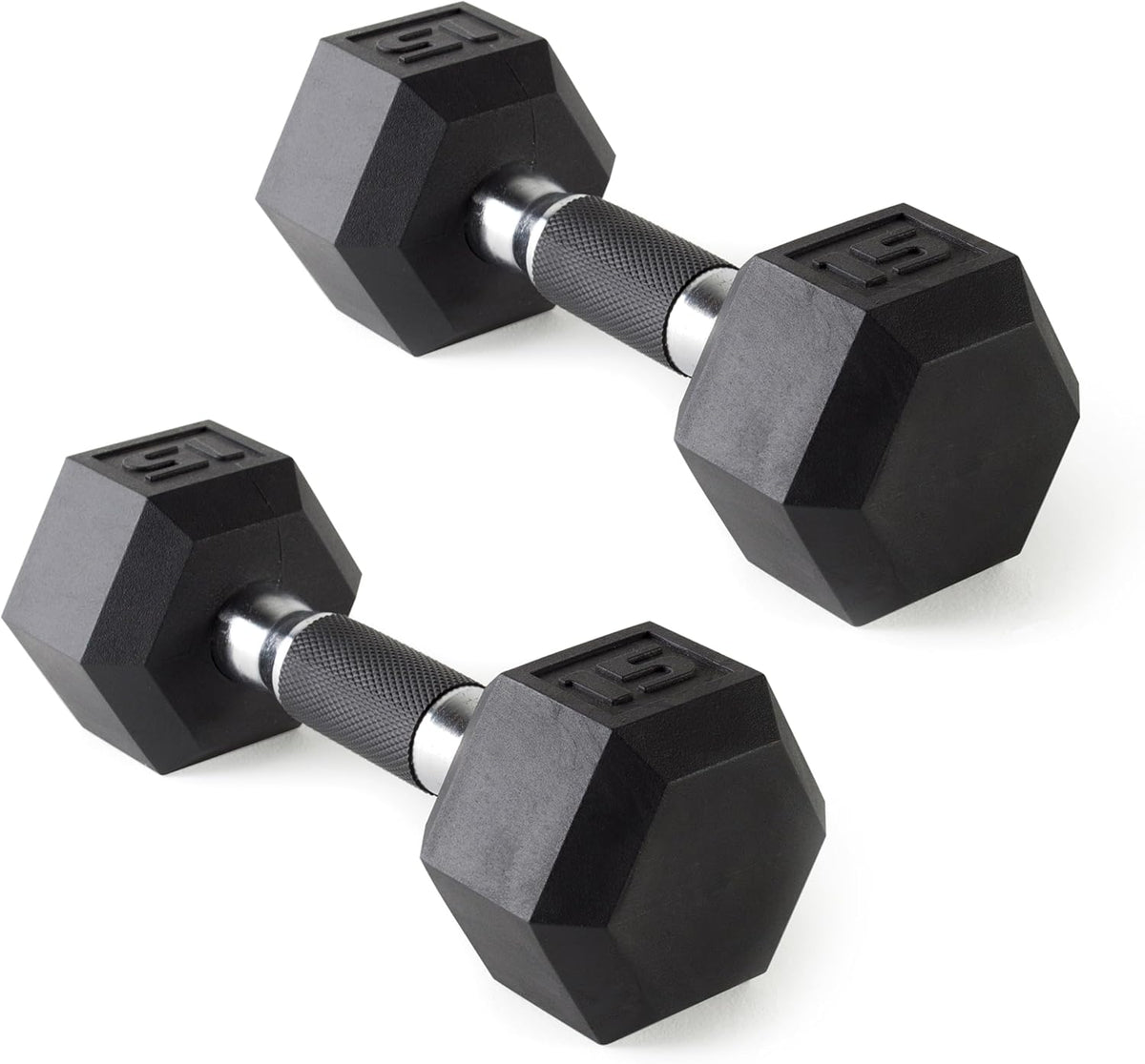 CAP Barbell Rubber Hex Dumbbells