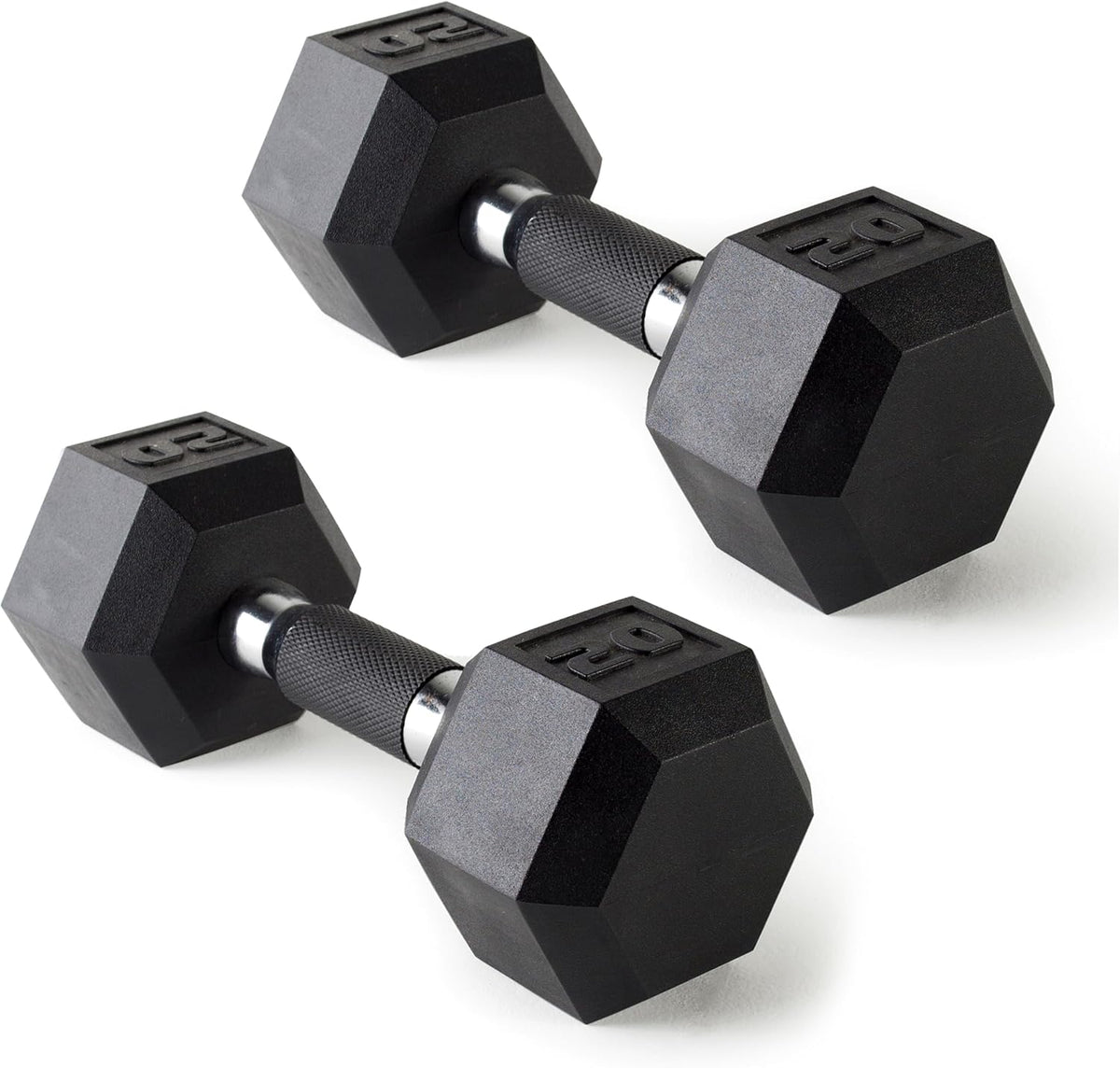 CAP Barbell Rubber Hex Dumbbells