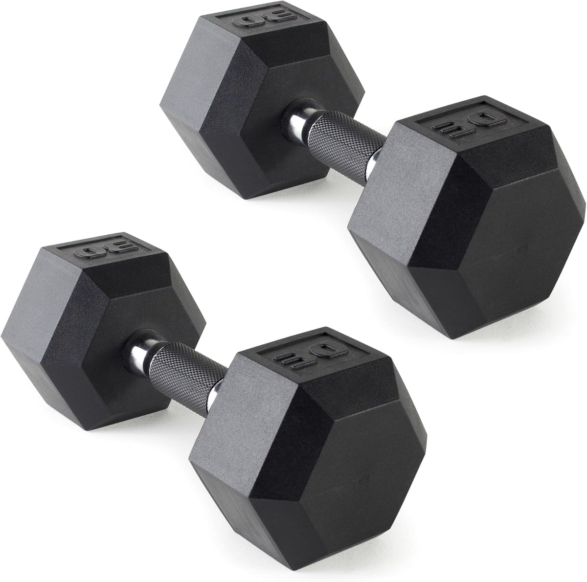 CAP Barbell Rubber Hex Dumbbells