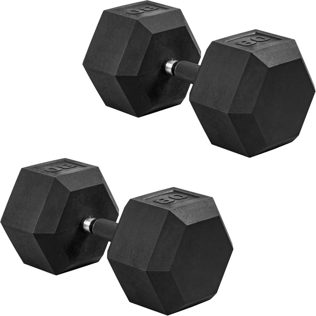 CAP Barbell Rubber Hex Dumbbells