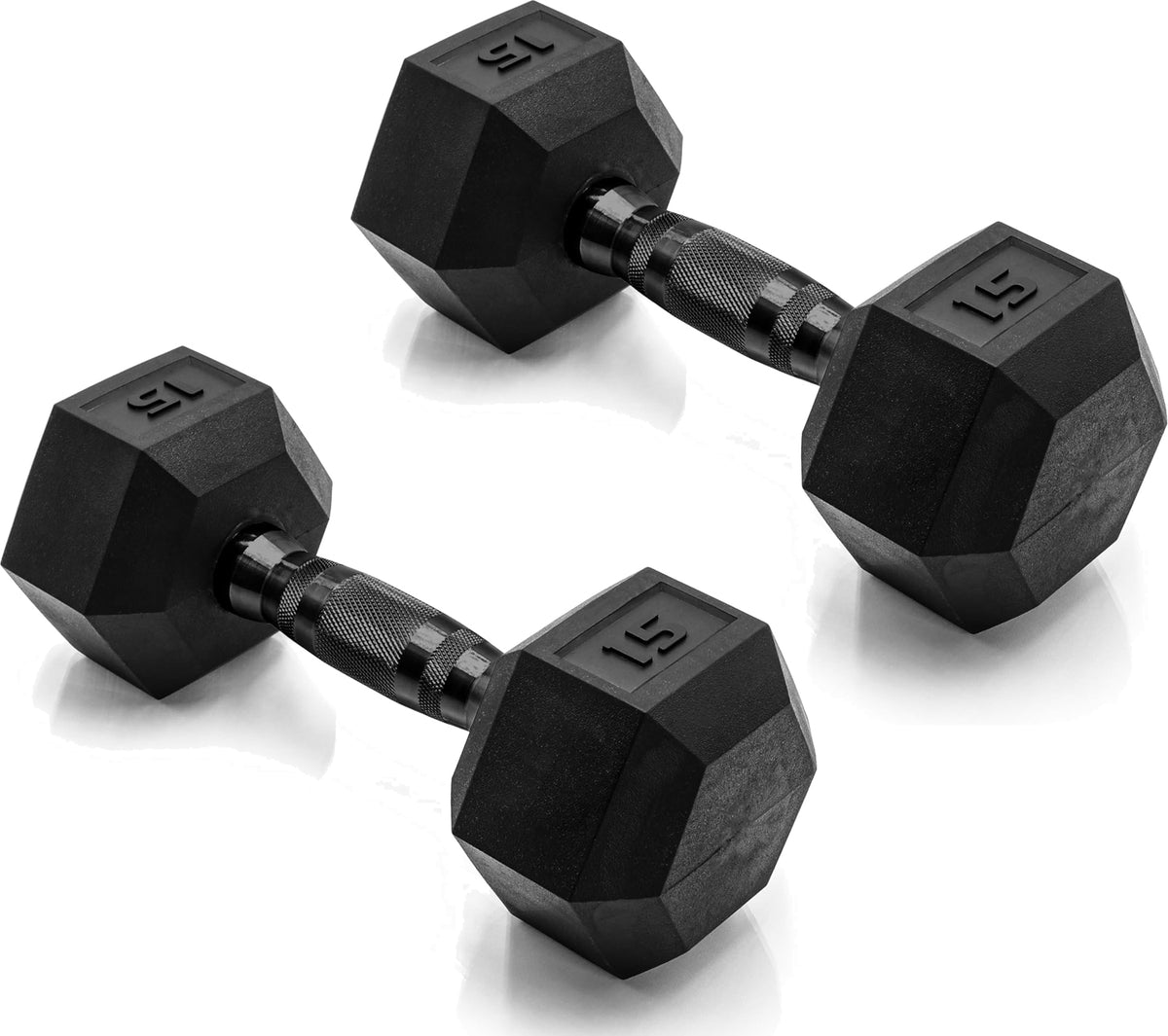 CAP Barbell Rubber Hex Dumbbells