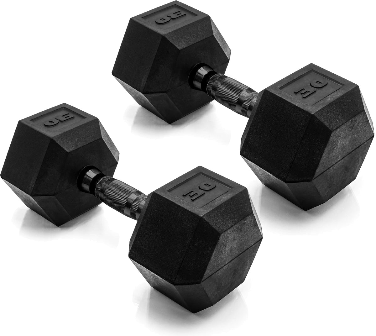 CAP Barbell Rubber Hex Dumbbells