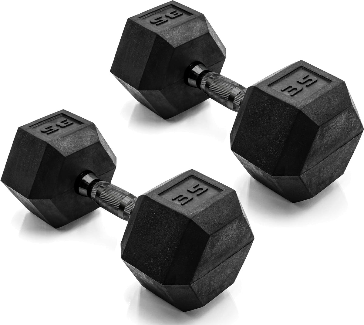 CAP Barbell Rubber Hex Dumbbells