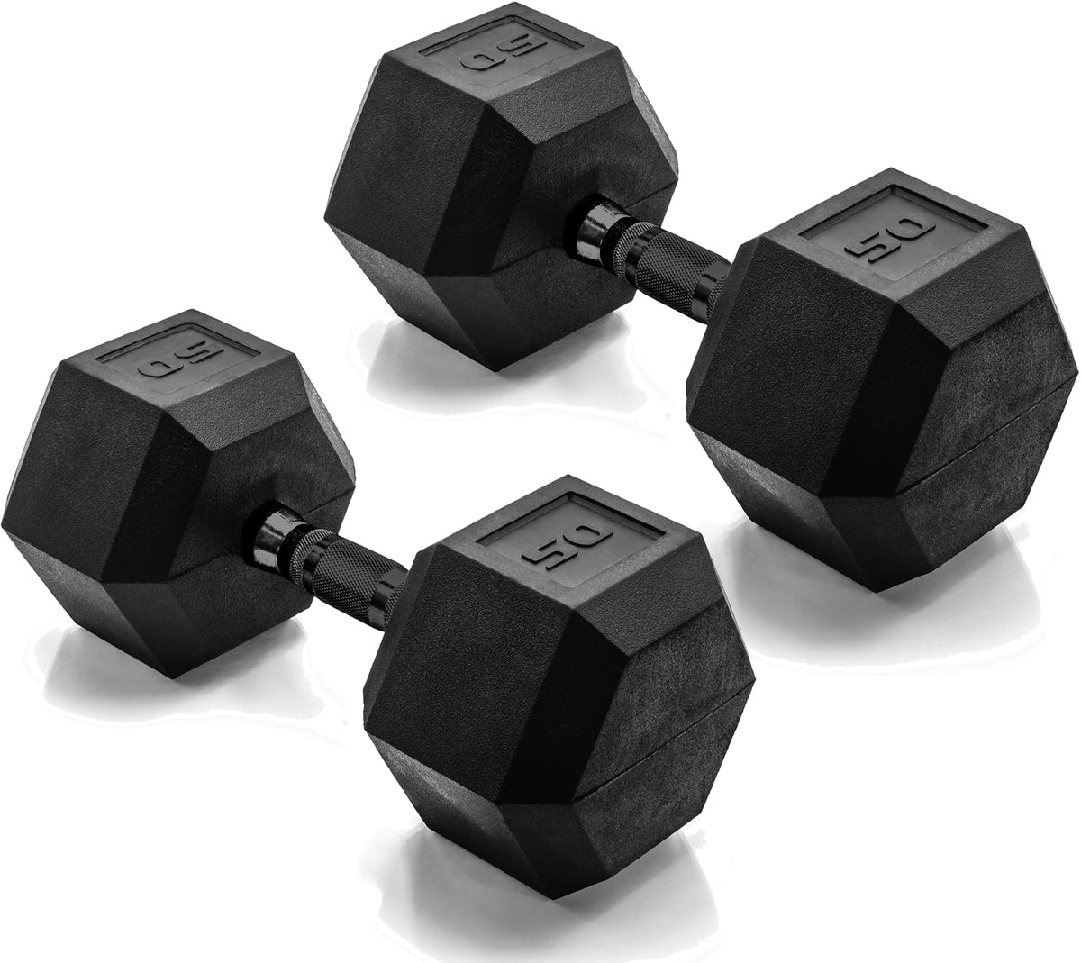 CAP Barbell Rubber Hex Dumbbells