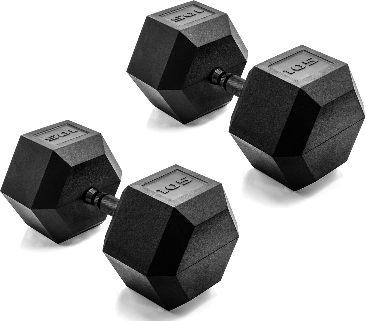 CAP Barbell Rubber Hex Dumbbells
