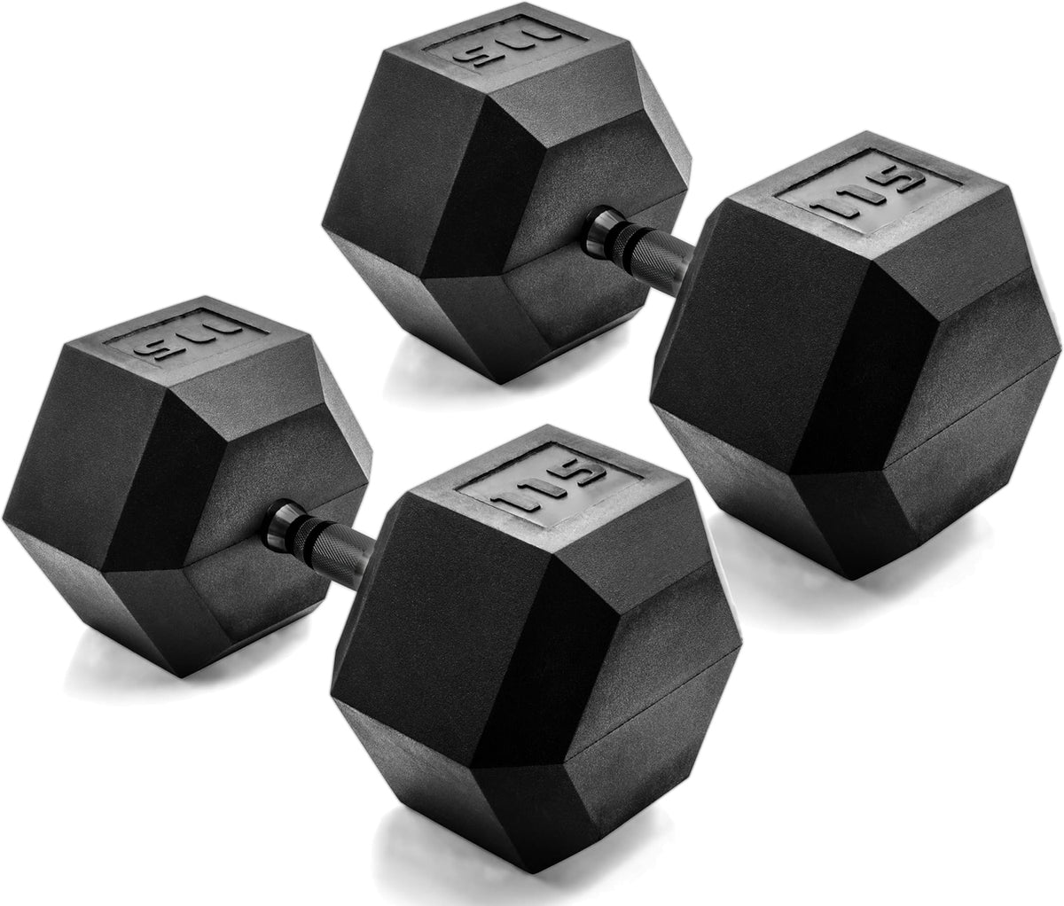 CAP Barbell Rubber Hex Dumbbells