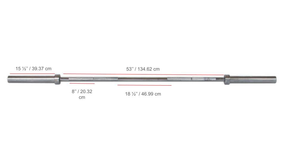 York Barbell 7ft Olympic Chrome Bar –  700Lb Rated