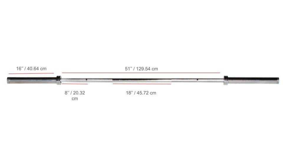 York Barbell 7′ International Chrome Olympic Bar – 30mm