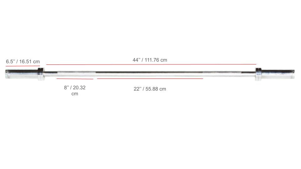 York Barbell 5′ International Chrome Olympic Weight Bar 30mm