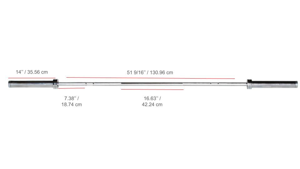 York Barbell International Chrome Olympic Training Weight Bar