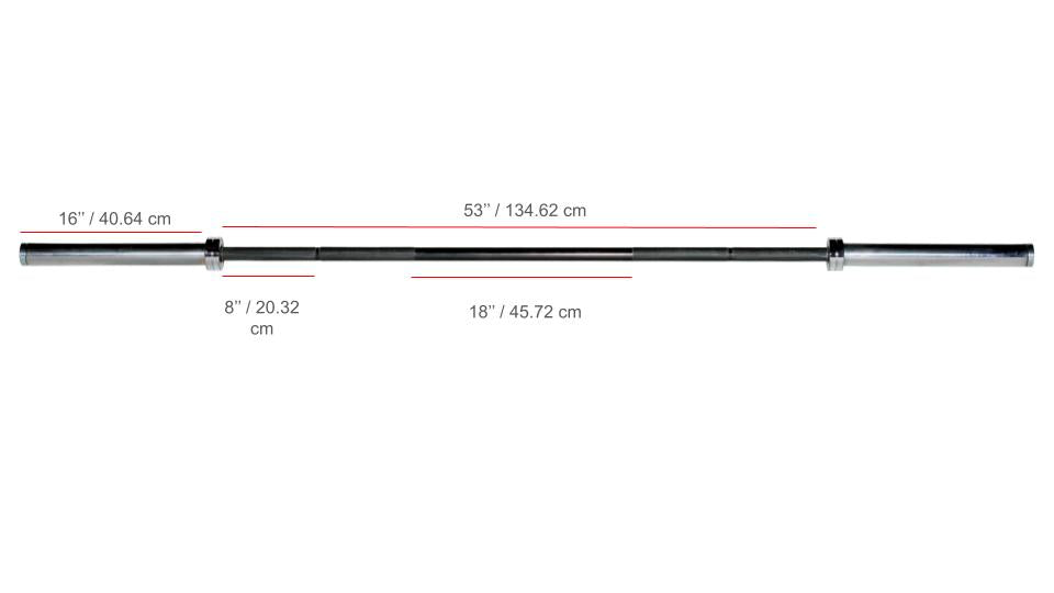 York Barbell 7′ International Black Oxide Bar – 30mm