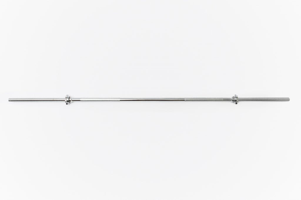 York Barbell Chrome Spin-Lock Weight Bar with Collars