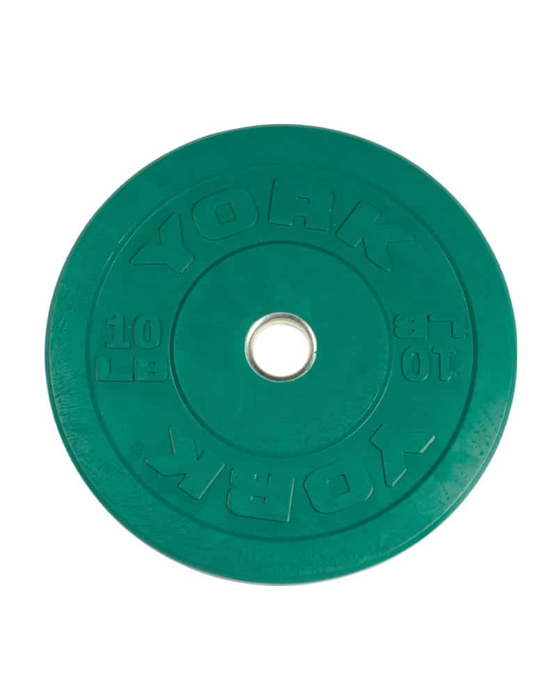 York Barbell Rubber Training Colour Olympic Bumper Plates