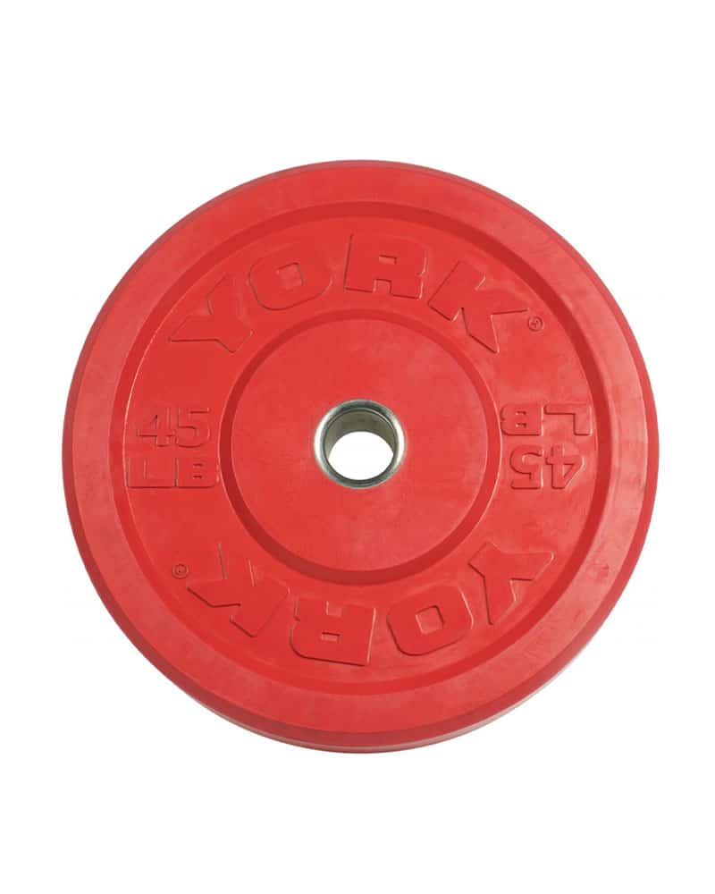York Barbell Rubber Training Colour Olympic Bumper Plates