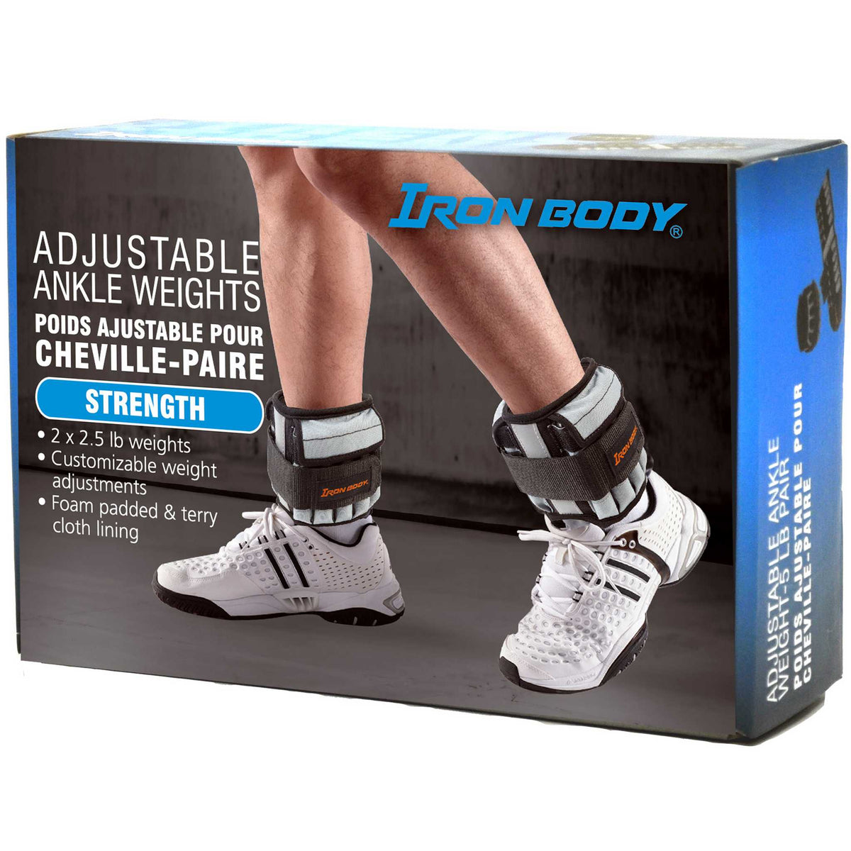 Iron Body Fitness Deluxe Adjustable Ankle Weights