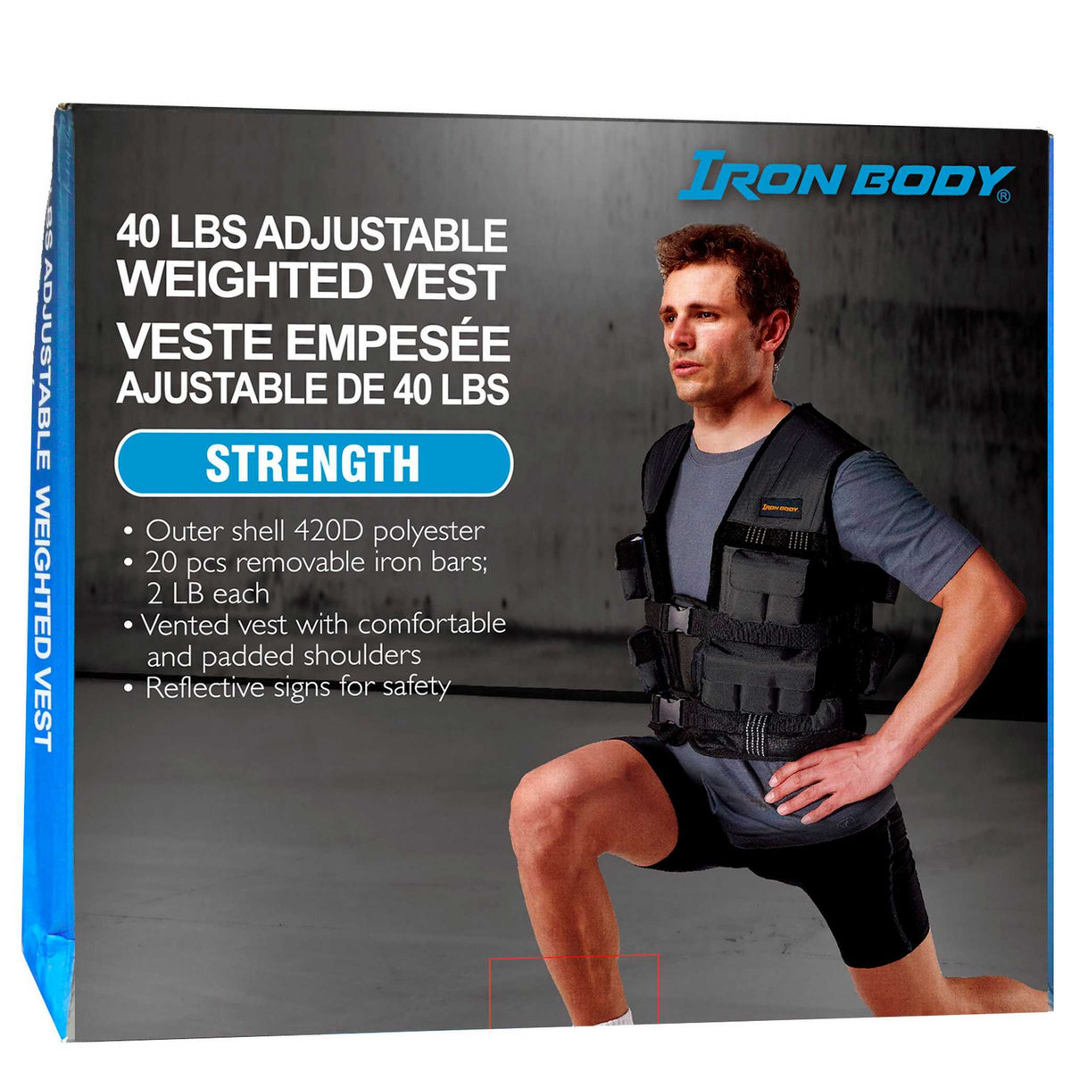 Iron Body Fitness 40 LB Adjustable Weighted Vest