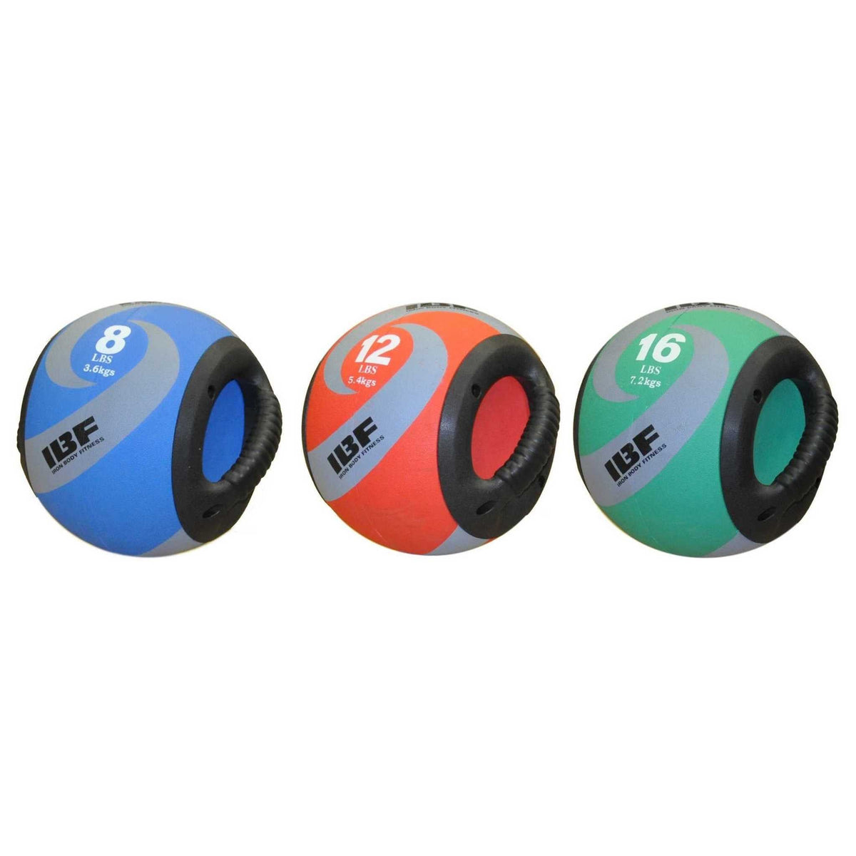 Iron Body Fitness Dual Grip Medicine Balls