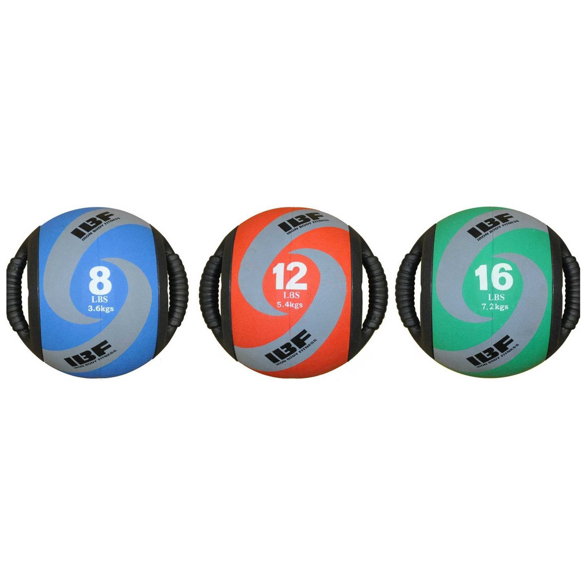 Iron Body Fitness Dual Grip Medicine Balls