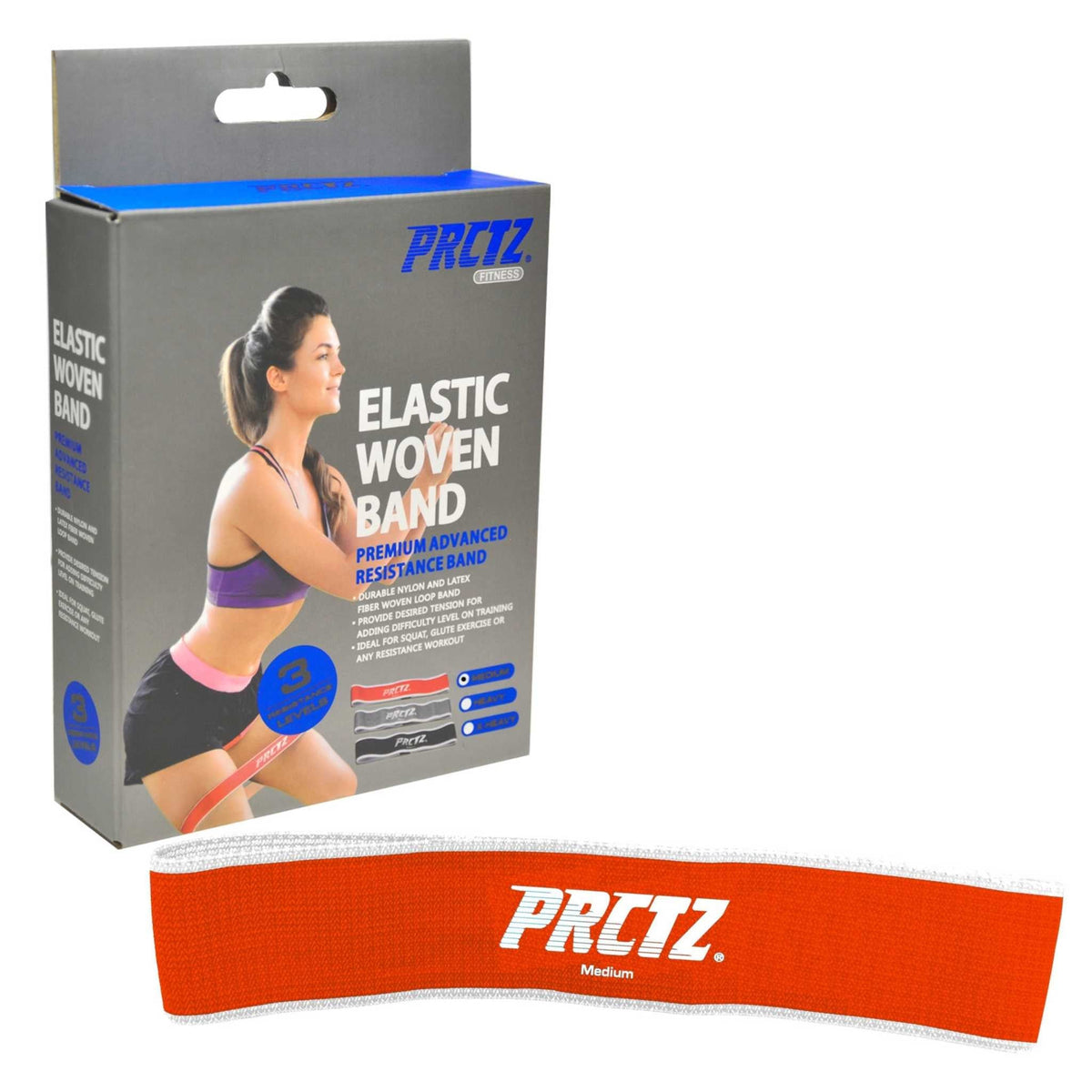 Iron Body Fitness Elastic Woven Resistance Bands