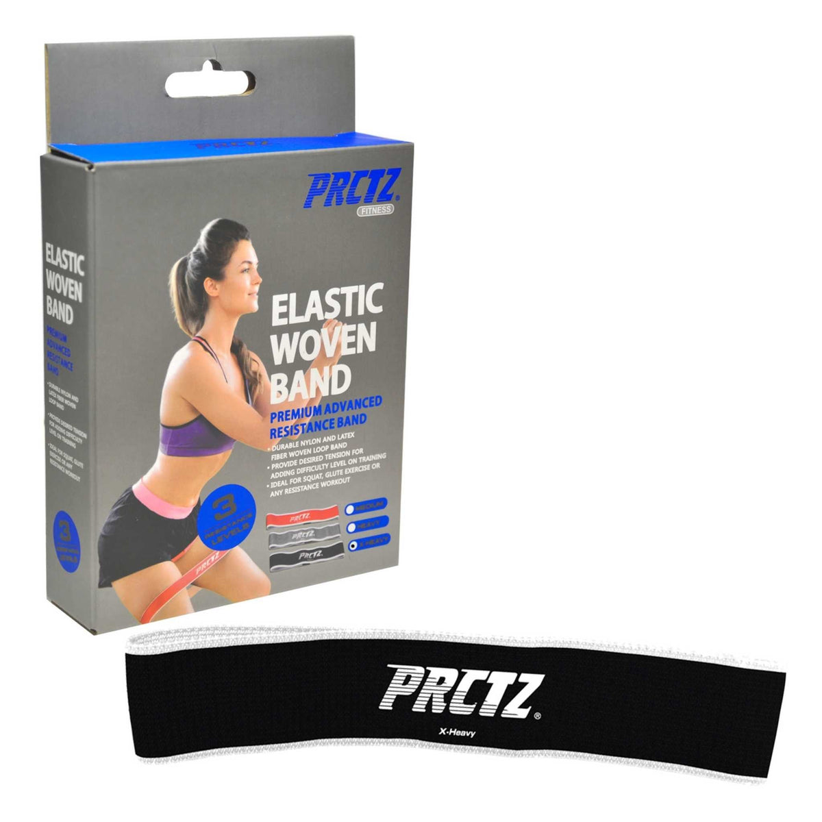 Iron Body Fitness Elastic Woven Resistance Bands
