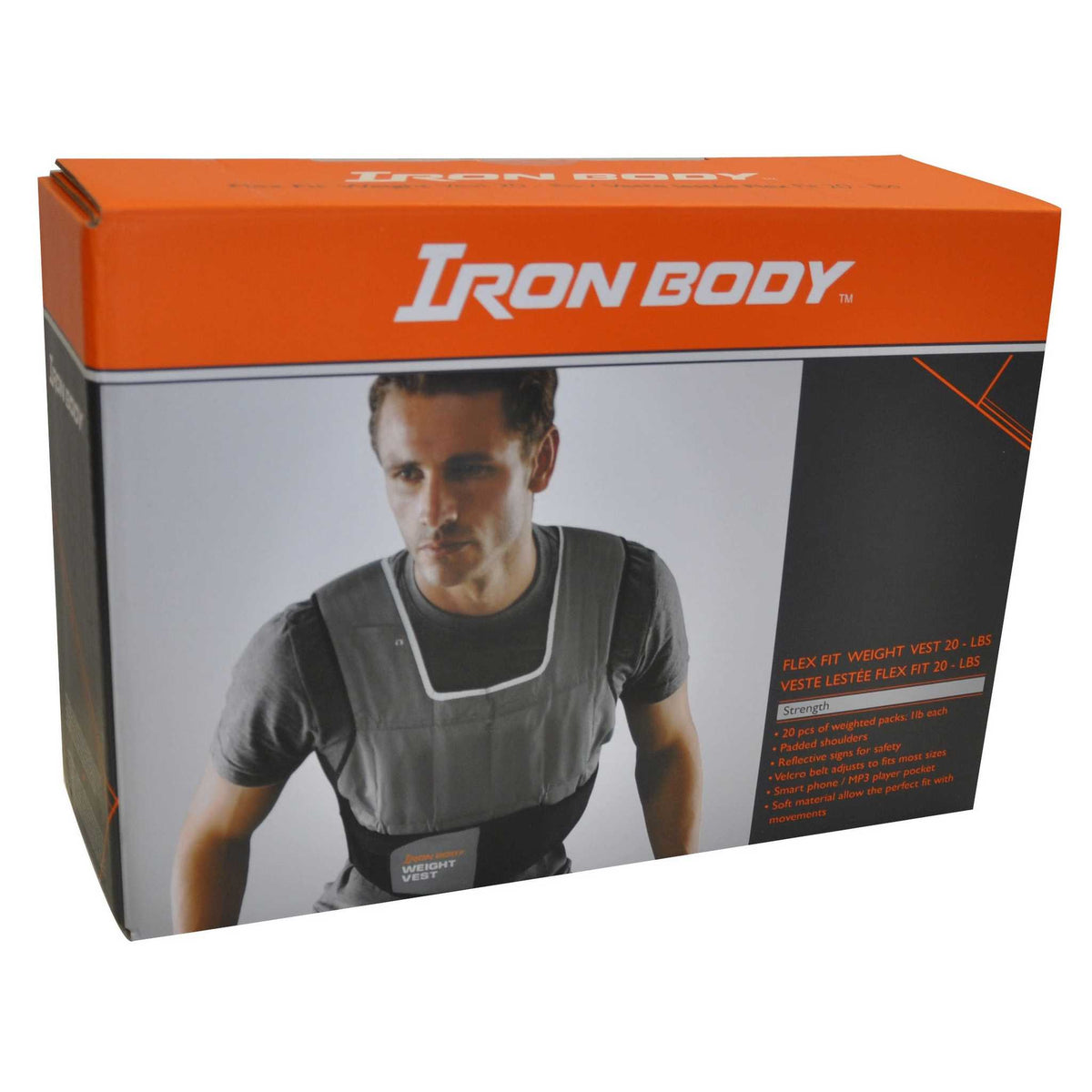 Iron Body Fitness Flex-Fit 20 LB Adjustable Weighted Vest