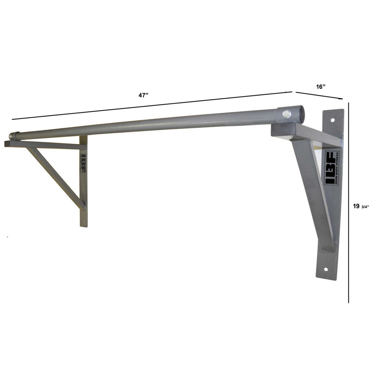 Iron Body Fitness Wall-Mounted Pull-Up Bar