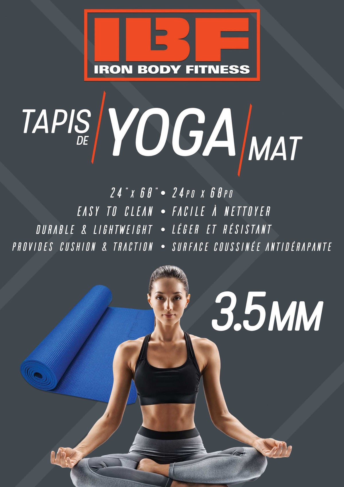Iron Body Fitness Yoga Mat 3.5mm