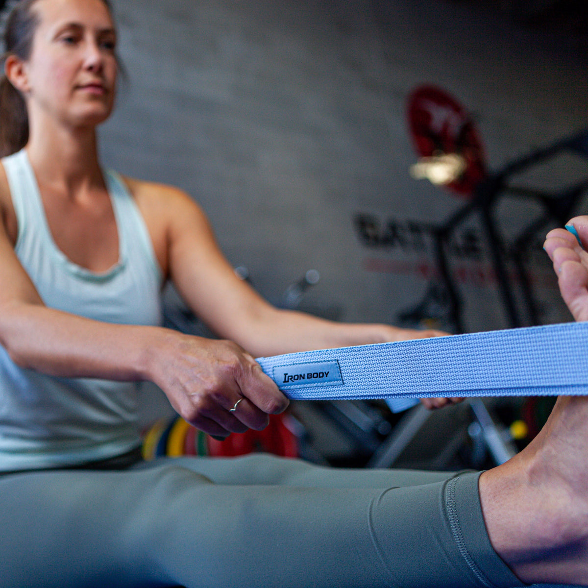 Iron Body Fitness Beginner Yoga Set with Mat, Strap &amp; 2 Blocks