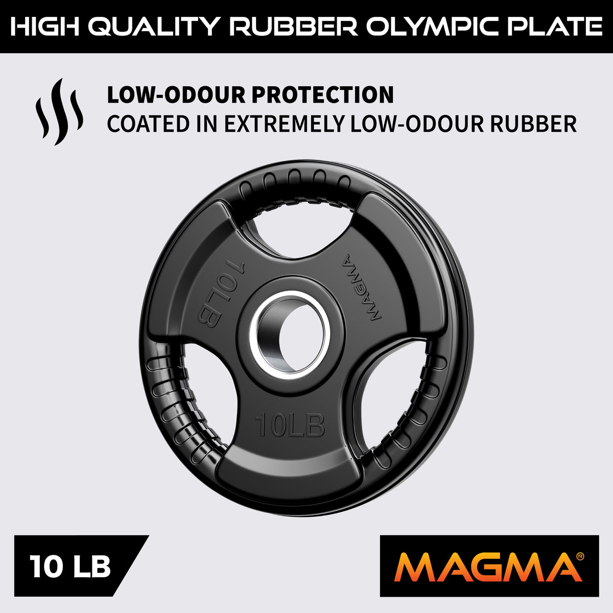 MAGMA Virgin Rubber 2-inch Olympic Grip Plates