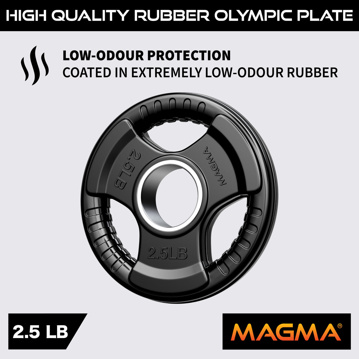 MAGMA Virgin Rubber 2-inch Olympic Grip Plates