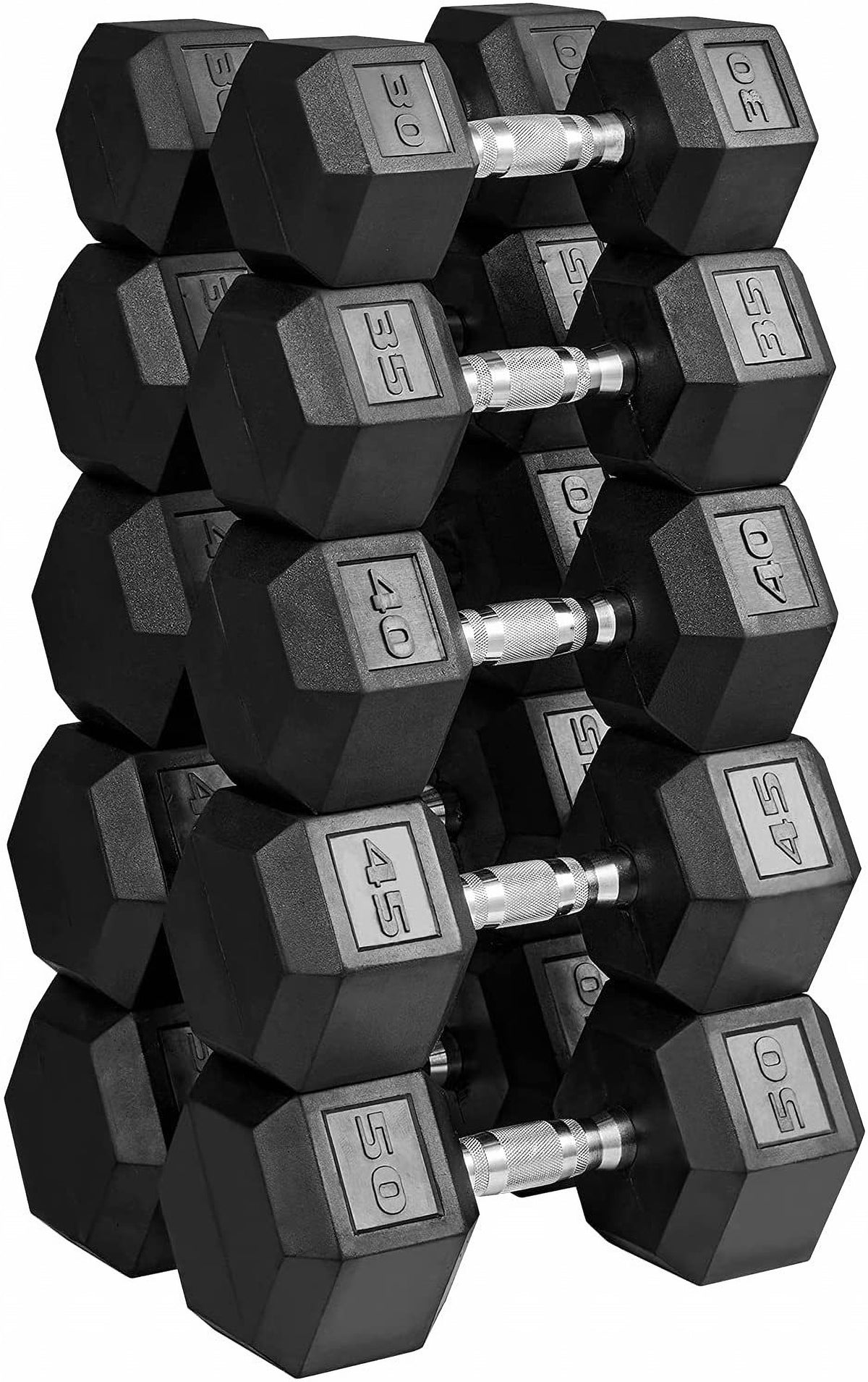 MAGMA Rubber Hex Dumbbell Sets