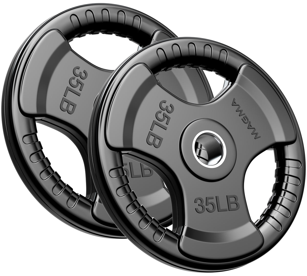 MAGMA Virgin Rubber 2-inch Olympic Grip Plates