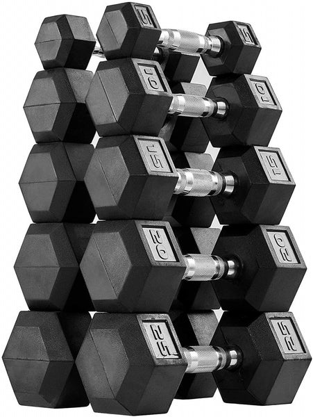 MAGMA Rubber Hex Dumbbell Sets