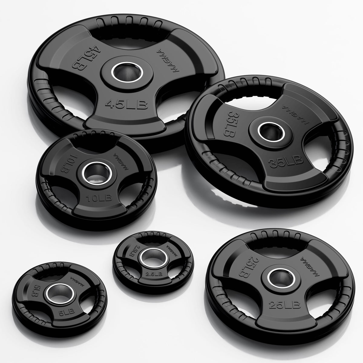 MAGMA Virgin Rubber 2-inch Olympic Grip Plates