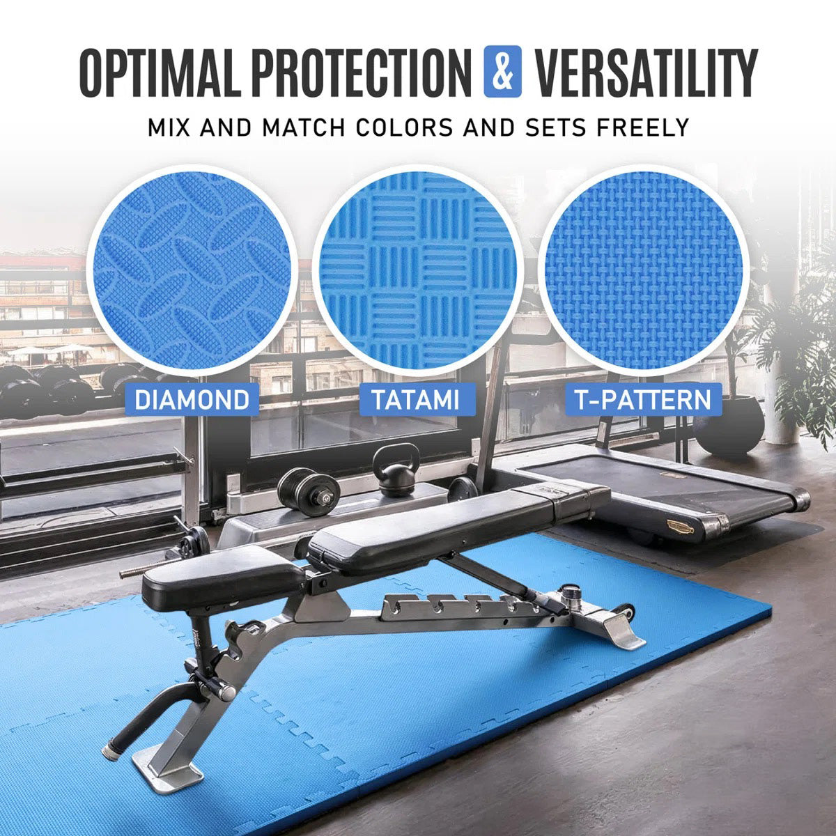 CAP Barbell Puzzle Mats (Blue)