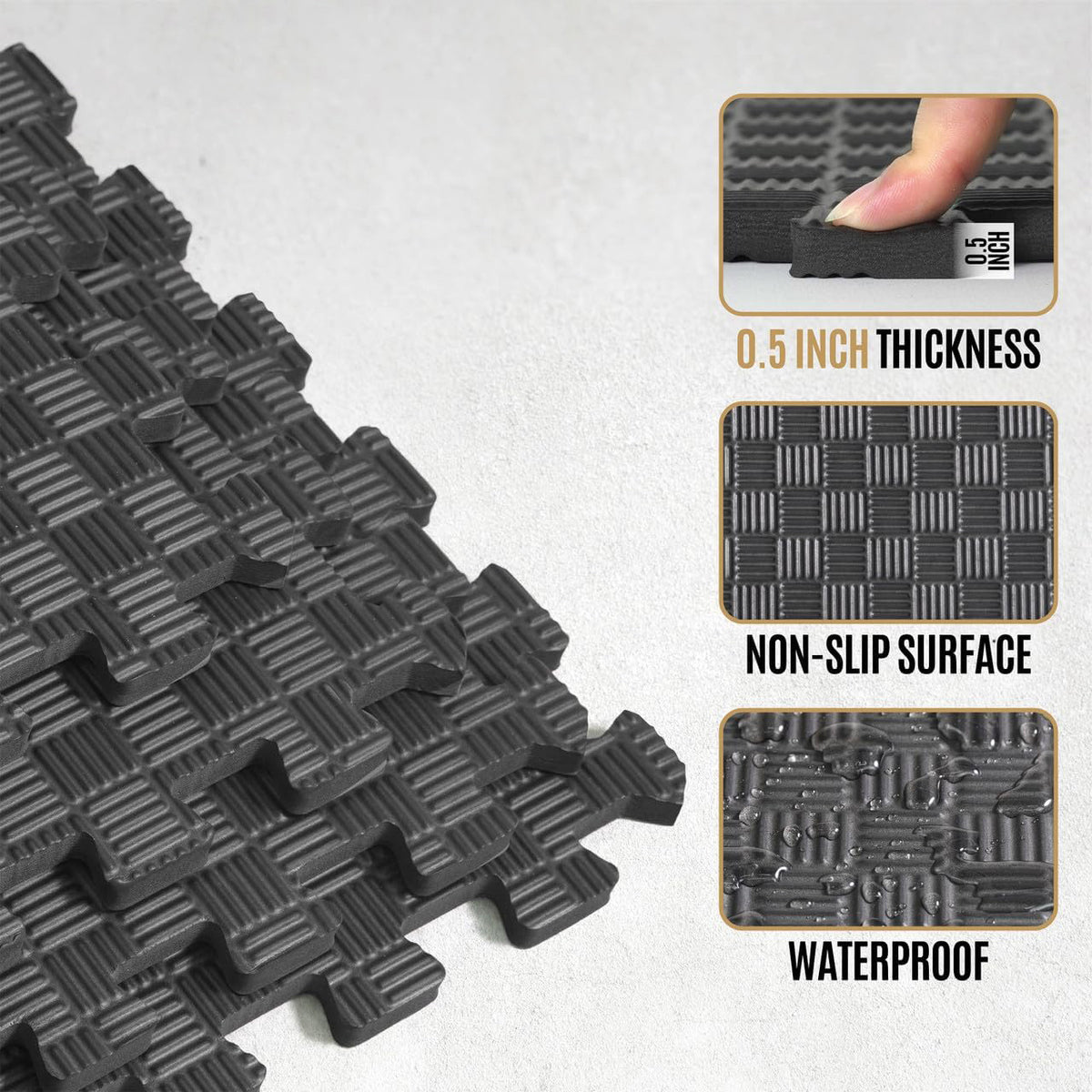 CAP Barbell Puzzle Mats (Black)