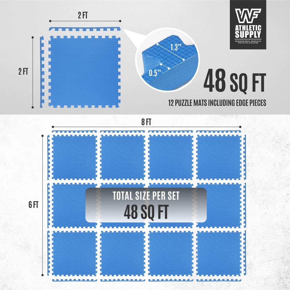 CAP Barbell Puzzle Mats (Blue)