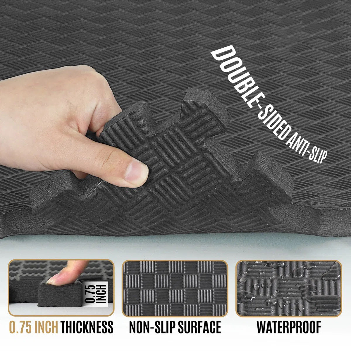 CAP Barbell Puzzle Mats (Black)